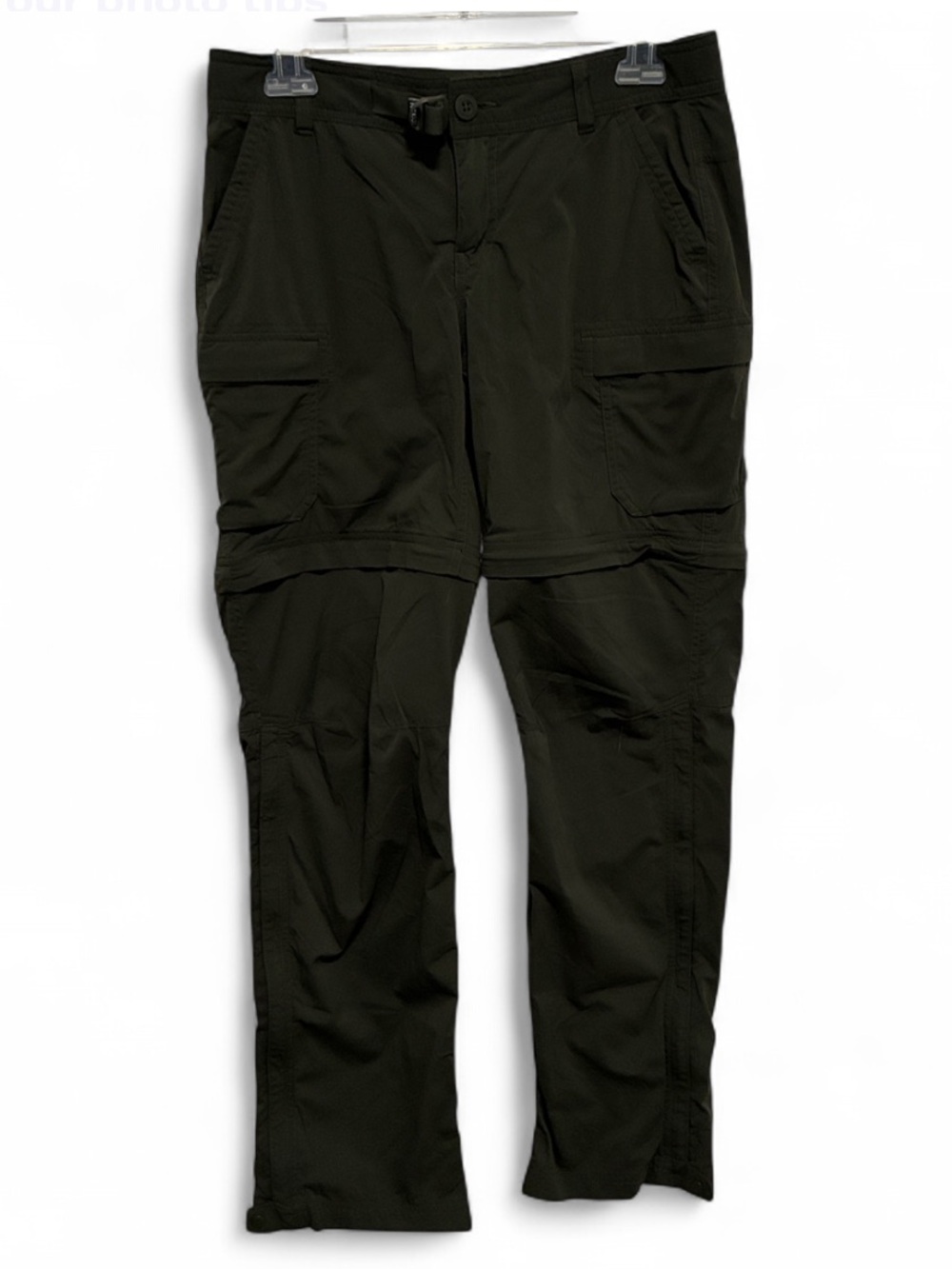 REI Sahara Zip-Off Green Convertible Cargo Pants